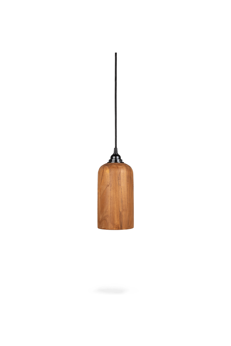 Teak Wood Pendant Lamp | dBodhi Bullet | Oroatrade.com