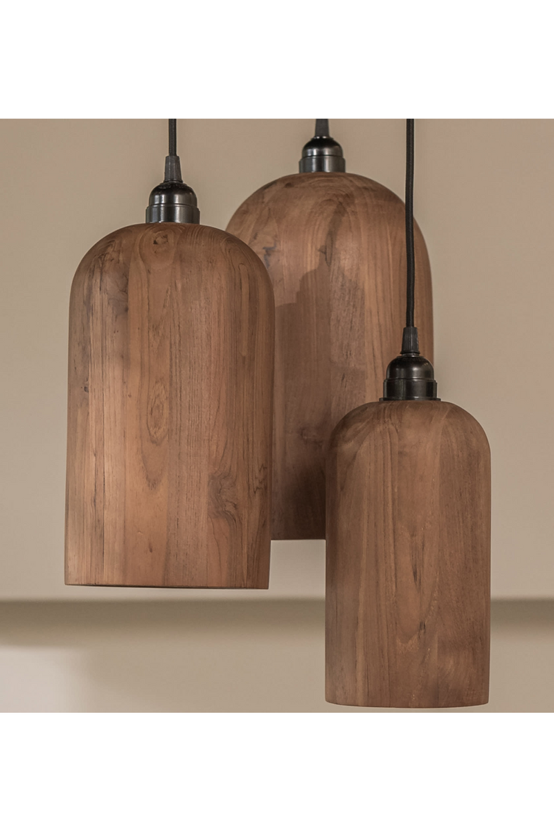 Teak Wood Pendant Lamp | dBodhi Bullet | Oroatrade.com