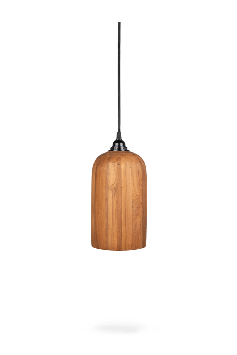 Teak Wood Pendant Lamp | dBodhi Bullet | Oroatrade.com