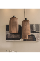 Teak Wood Pendant Lamp | dBodhi Bullet | Oroatrade.com