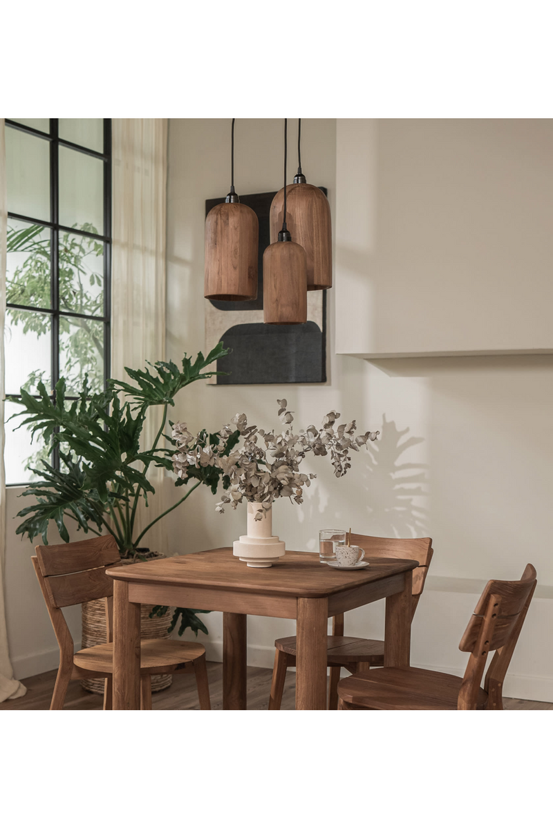 Teak Wood Pendant Lamp | dBodhi Bullet | Oroatrade.com