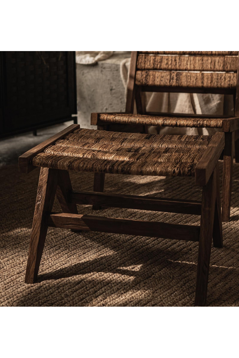 Abaca Weave Foot Stool | dBodhi Caterpillar Brawny | Oroatrade.com