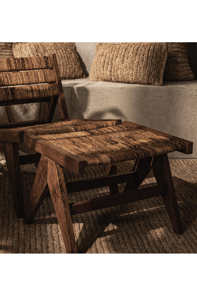 Abaca Weave Foot Stool | dBodhi Caterpillar Brawny | Oroatrade.com