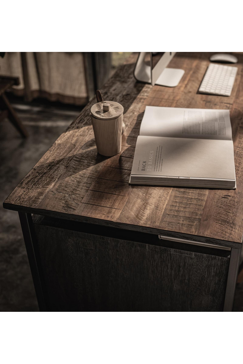 Industrial Black Writing Desk | dBodhi Karma | Oroatrade.com