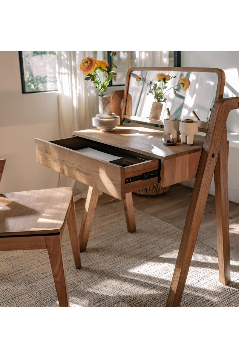 Teak 1-Drawer Dressing Table | dBodhi Classy | Oroatrade.com