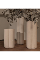 White Sculptured Sandstone Vase | dBodhi | Oroatrade.com