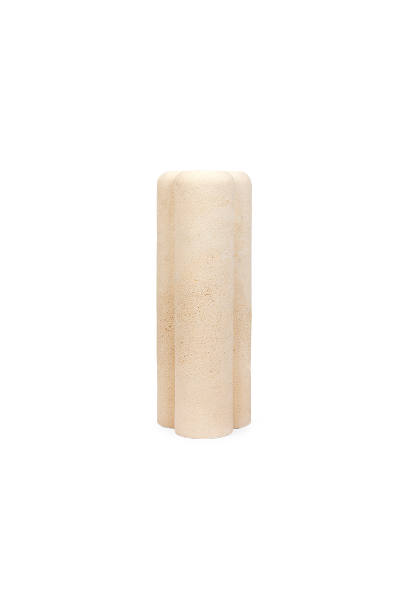 White Sandstone Curved Vase | dBodhi | Oroatrade.com