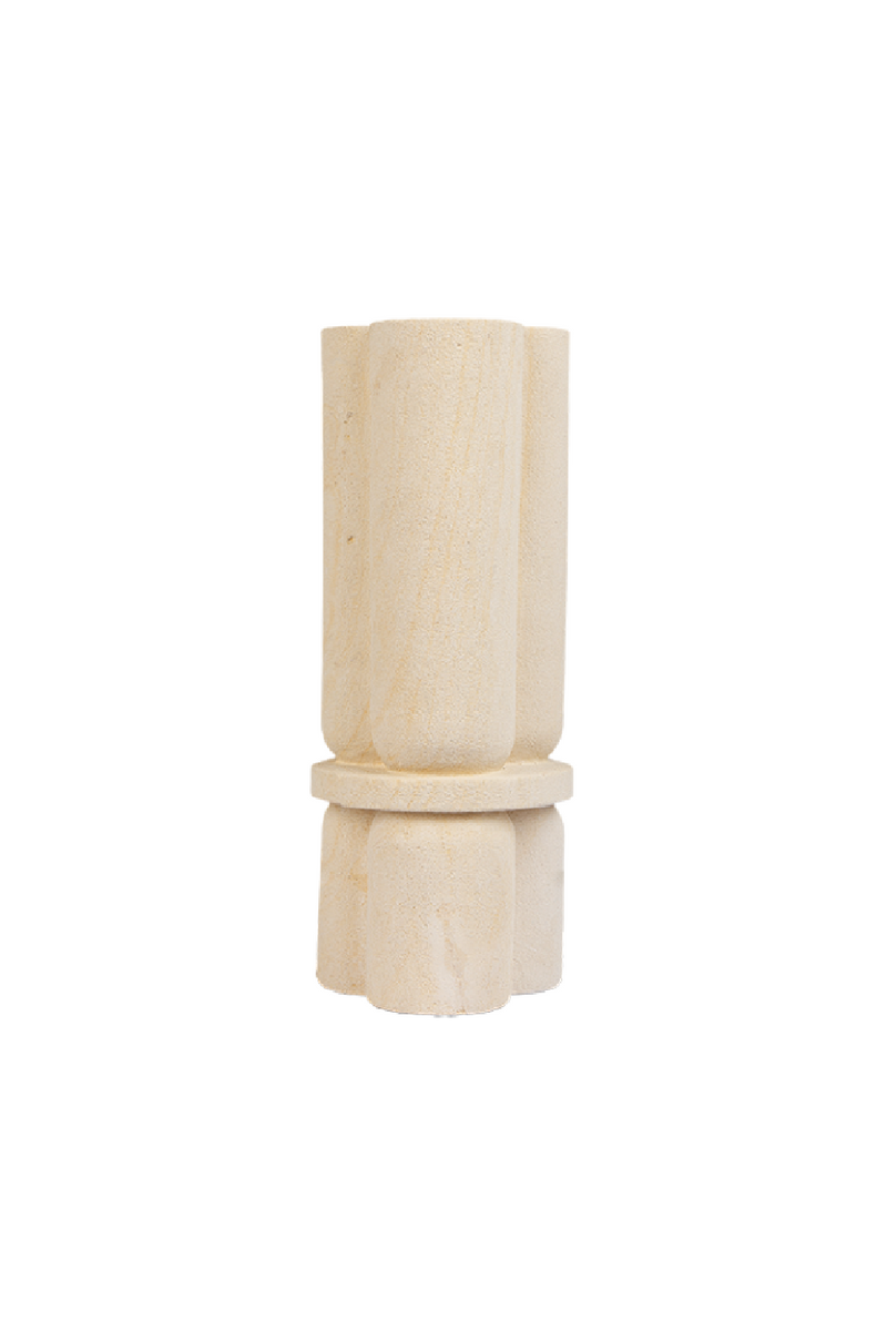 White Sandstone Trefoil Vase | dBodhi Cap