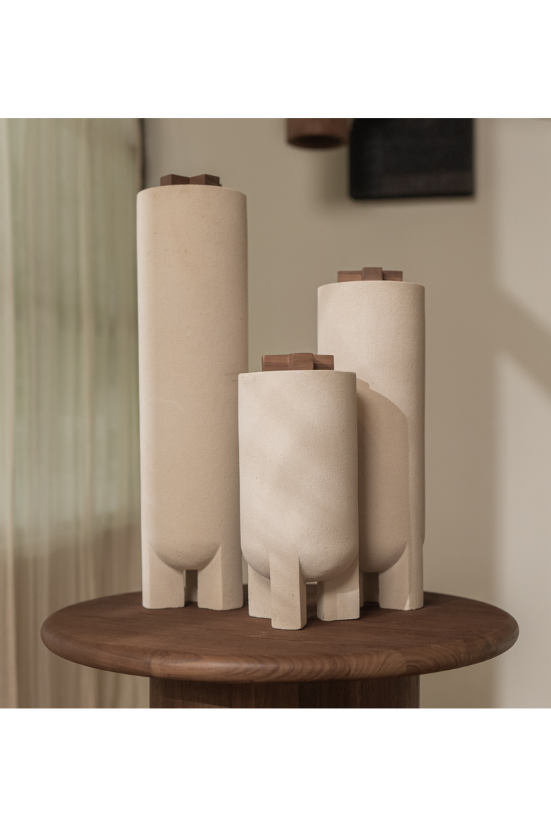 Sandstone Lidded Vase | dBodhi Bo | Oroatrade.com