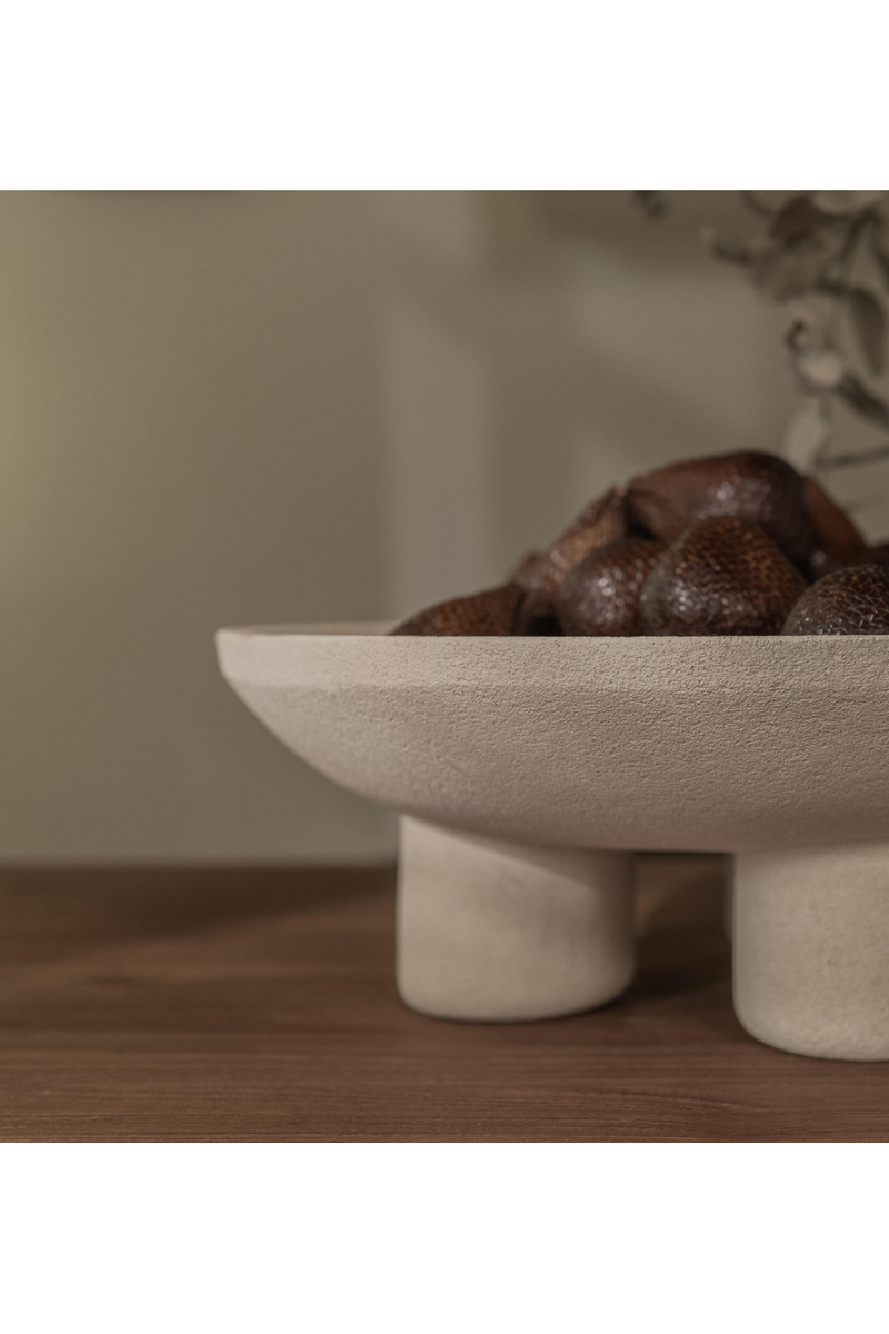 Sandstone Pedestal Shallow Bowl | dBodhi Klara | Oroatrade.com