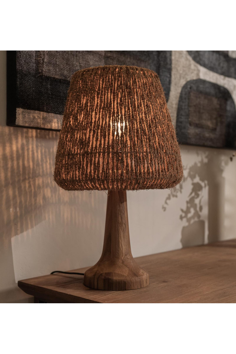 Woven Coconut Fiber Table Lamp | dBodhi Ben | Oroatrade.com