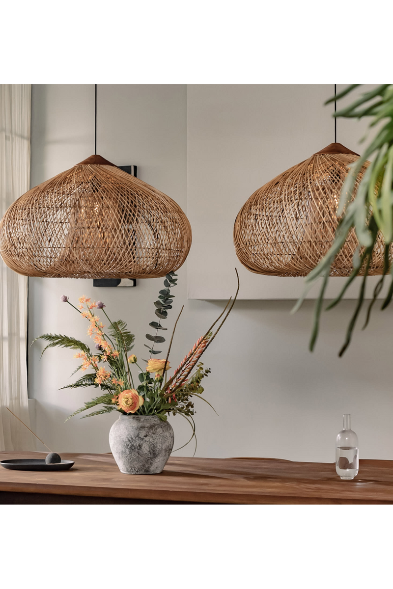 Natural Rattan Drum Lamp | dBodhi Kulit | Oroatrade.com