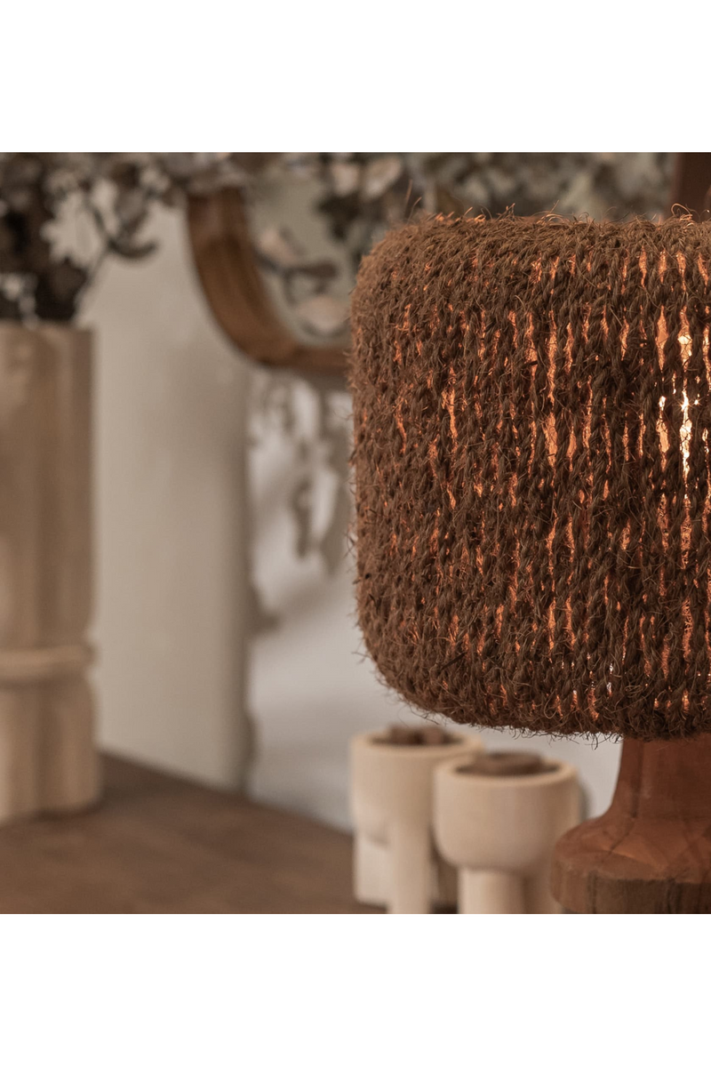 Coconut Fiber Table Lamp M | dBodhi Ivy | Oroatrade.com