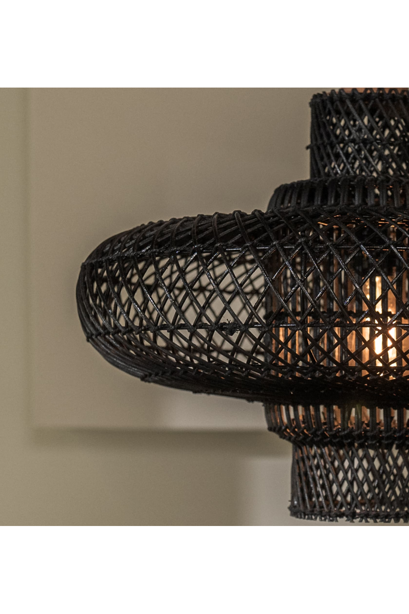 Black Rattan Modern Lampshade | dBodhi Organo | Oroatrade.com 