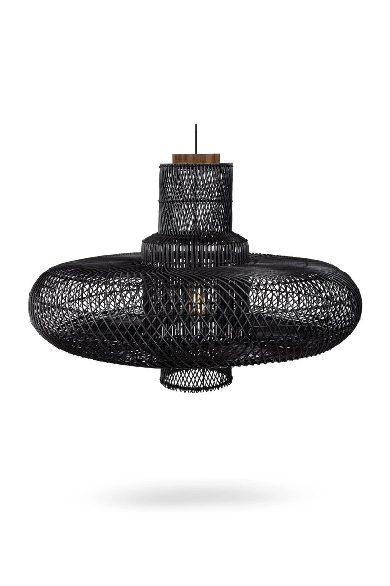 Black Rattan Modern Lampshade | dBodhi Organo | Oroatrade.com 