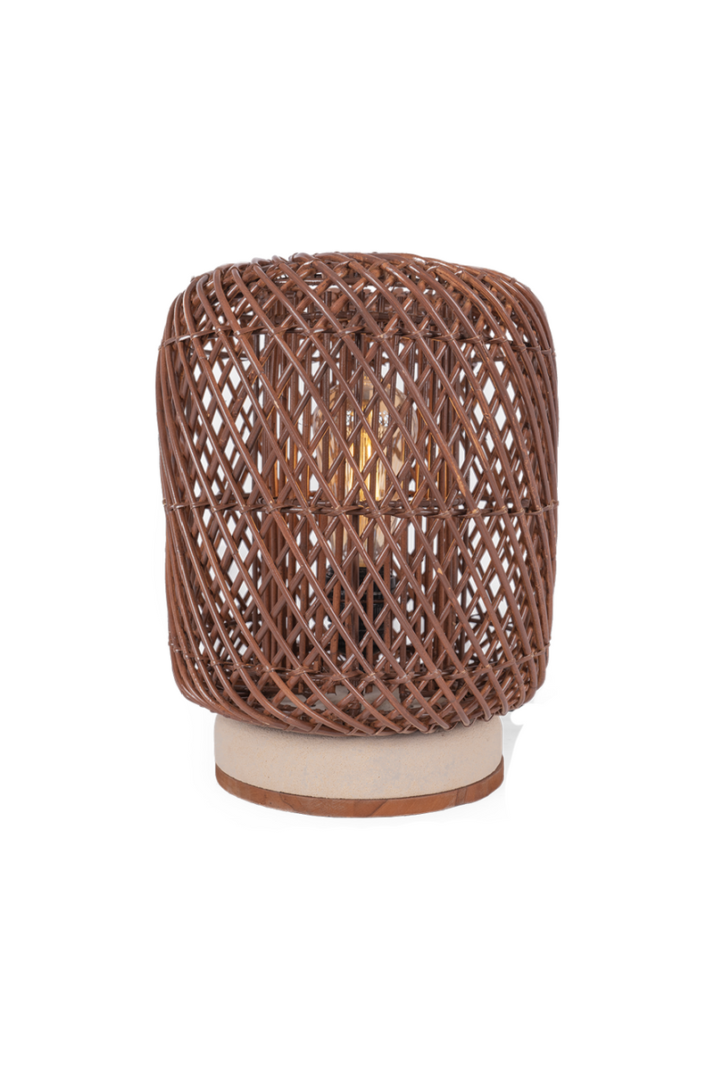 Brown Rattan Table Lamp | dBodhi Palma | Oroatrade.com