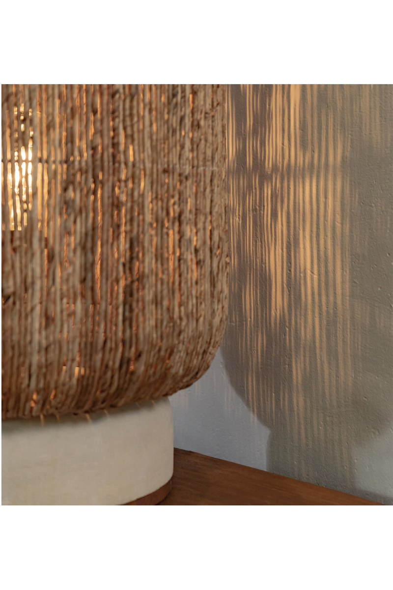 Woven Abaca Table Lamp | dBodhi Palma