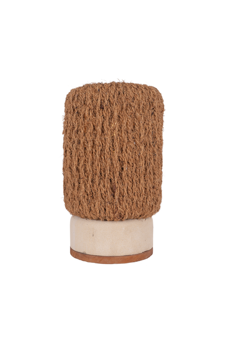 Coconut Fiber Cylindrical Table Lamp | dBodhi Pole | Oroatrade.com