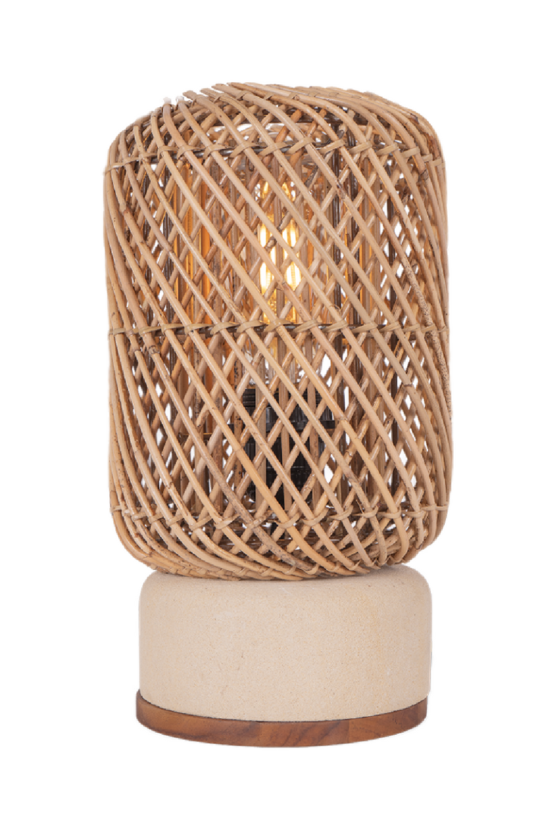 Rattan Cylindrical Table Lamp | dBodhi Pole | Oroatrade.com