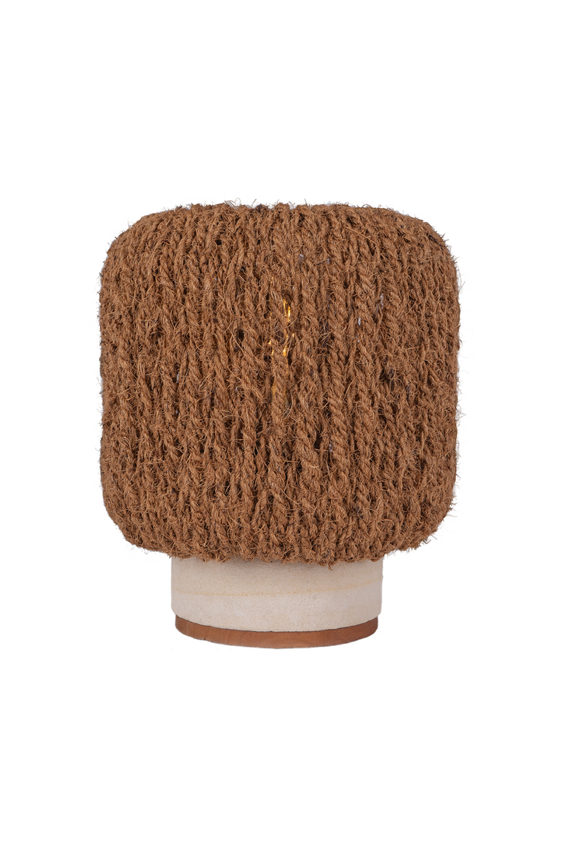 Coconut Fiber Cylindrical Table Lamp | dBodhi Pole | Oroatrade.com