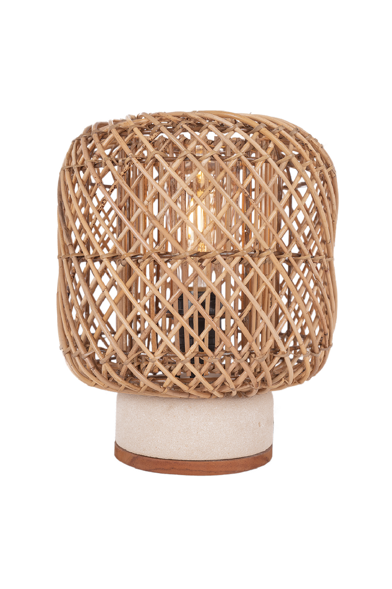 Rattan Cylindrical Table Lamp | dBodhi Pole | Oroatrade.com