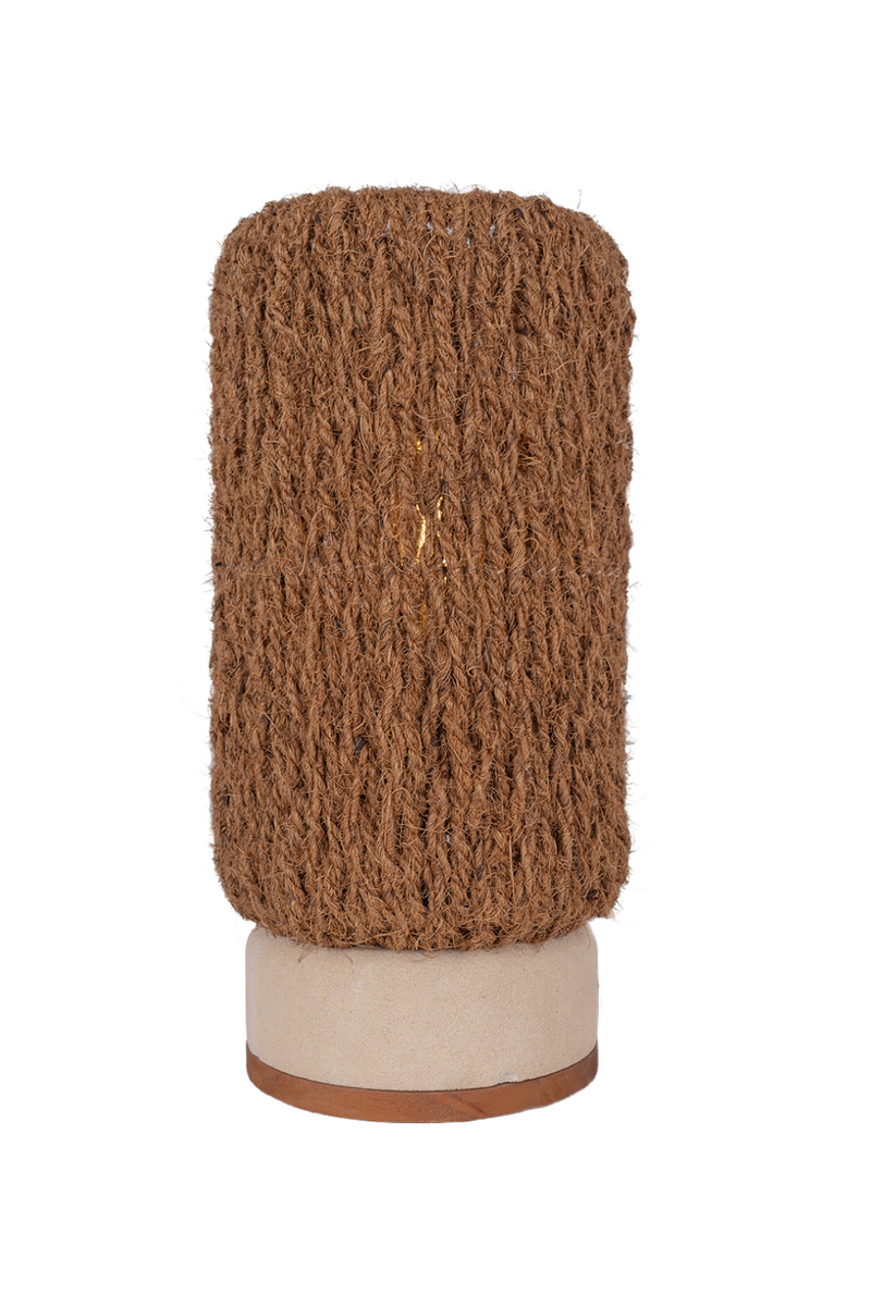 Coconut Fiber Cylindrical Table Lamp | dBodhi Pole | Oroatrade.com