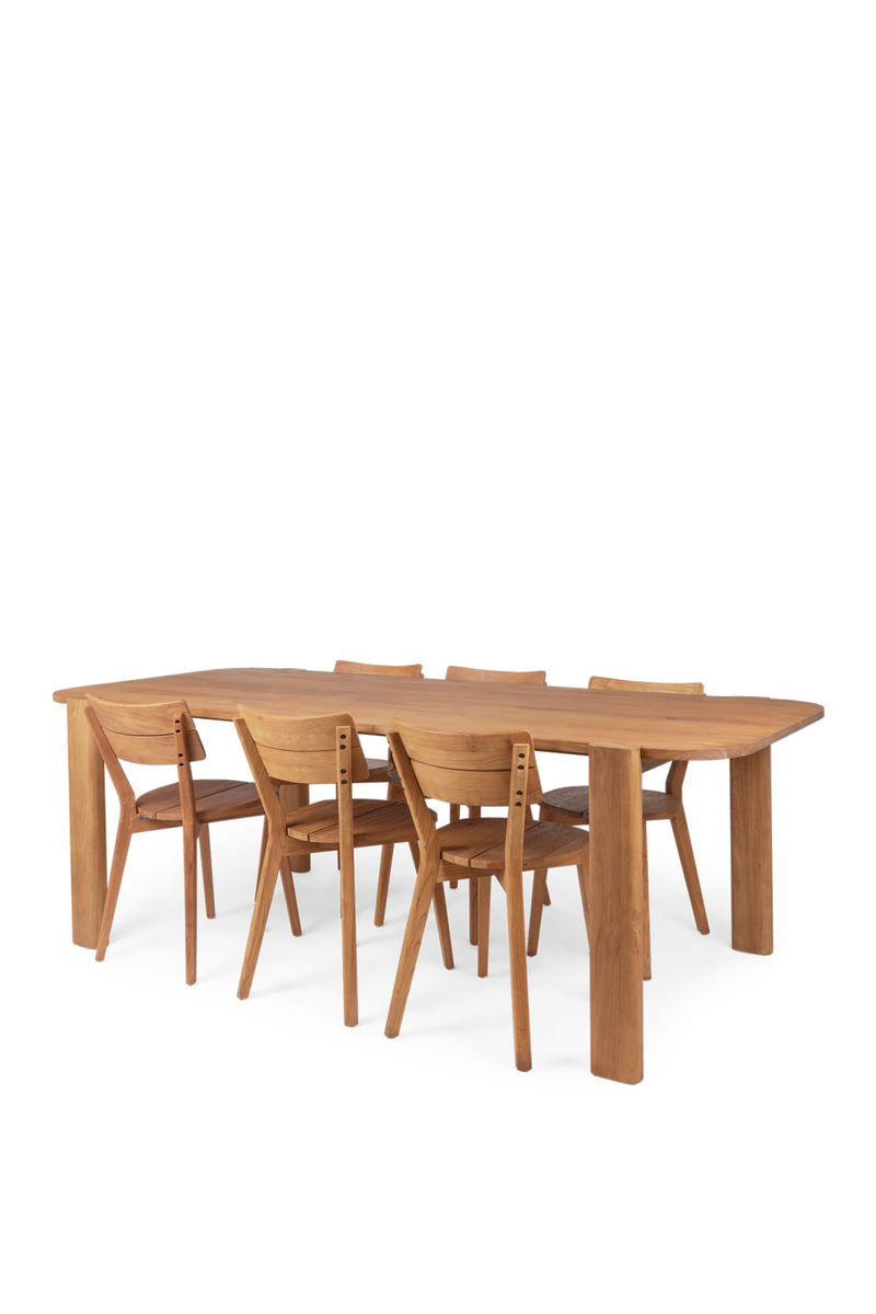 Solid Teak Minimalist Dining Table | dBodhi Pleun | Oroatrade.com