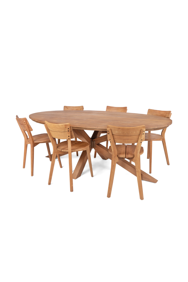 Oval Teak Dining Table | dBodhi Xono | Oroatrade.com