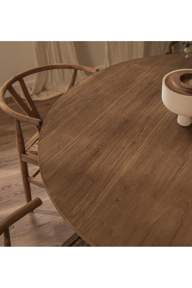 Solid Teak Round Dining Table | dBodhi Xono | Oroatrade.com