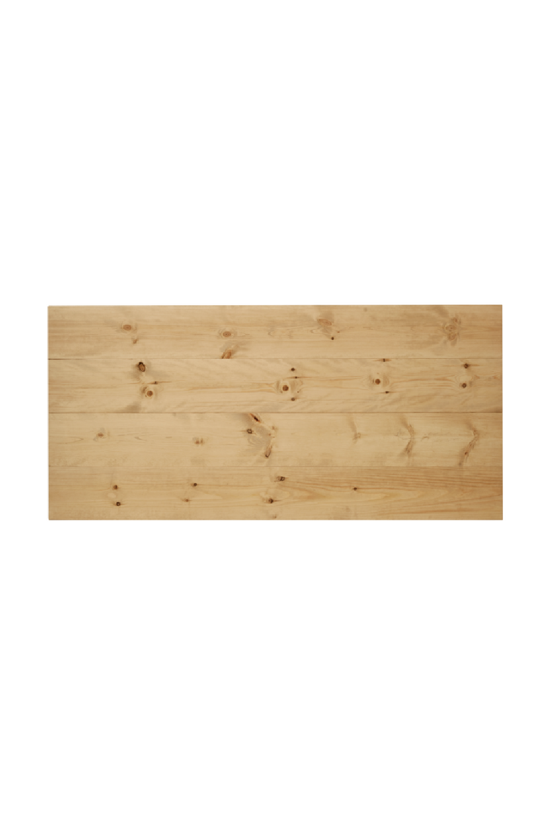 Straight-Cut Pine Wood Headboard | Decowood Flanders | Oroatrade.com