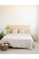 Straight-Cut Pine Wood Headboard | Decowood Flanders | Oroatrade.com