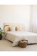 Straight-Cut Pine Wood Headboard | Decowood Flanders | Oroatrade.com