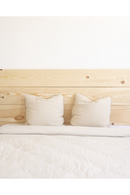 Straight-Cut Pine Wood Headboard | Decowood Flanders | Oroatrade.com