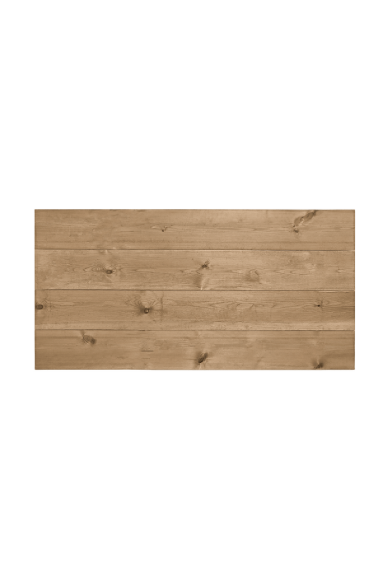 Straight-Cut Pine Wood Headboard | Decowood Flanders | Oroatrade.com