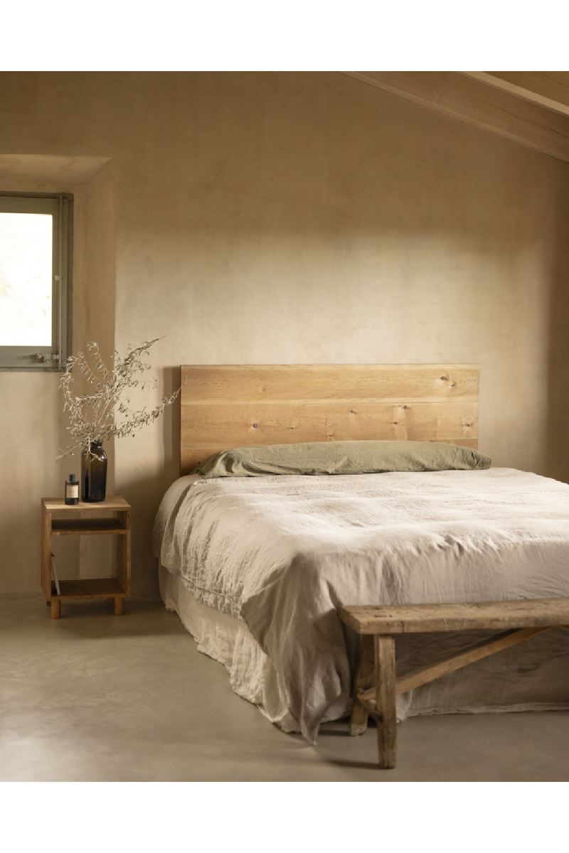 Straight-Cut Pine Wood Headboard | Decowood Flanders | Oroatrade.com