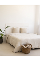 Straight-Cut Pine Wood Headboard | Decowood Flanders | Oroatrade.com