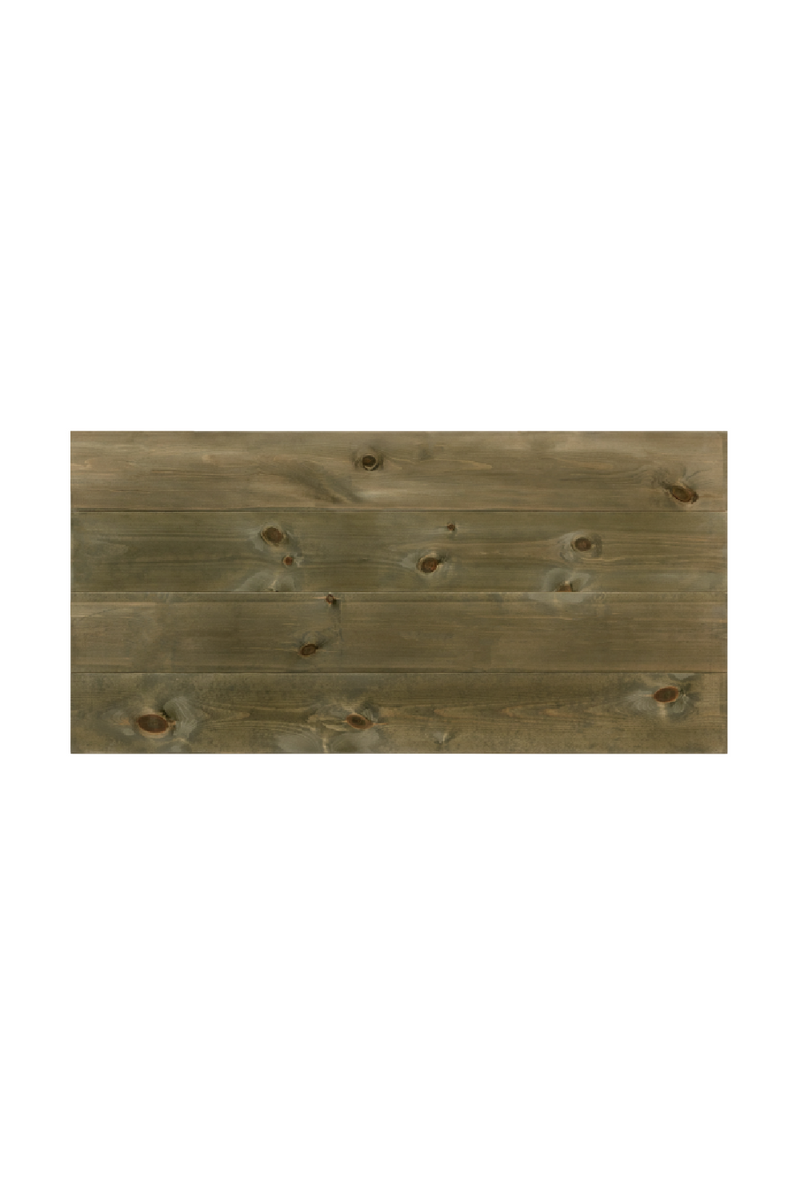 Straight-Cut Pine Wood Headboard | Decowood Flanders | Oroatrade.com