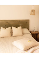 Straight-Cut Pine Wood Headboard | Decowood Flanders | Oroatrade.com