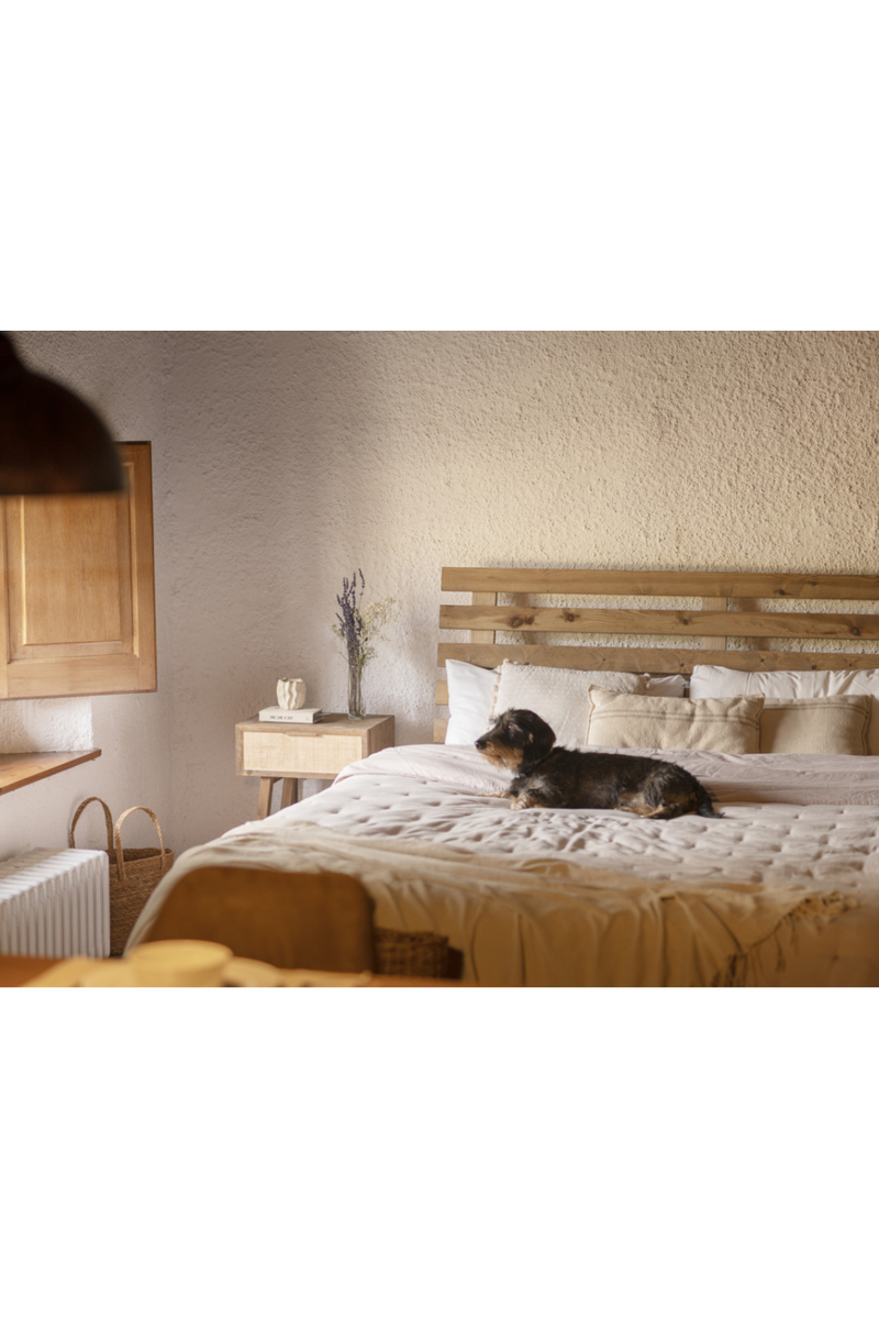 Slatted Wood Headboard | Decowood Bruma | Oroatrade.com