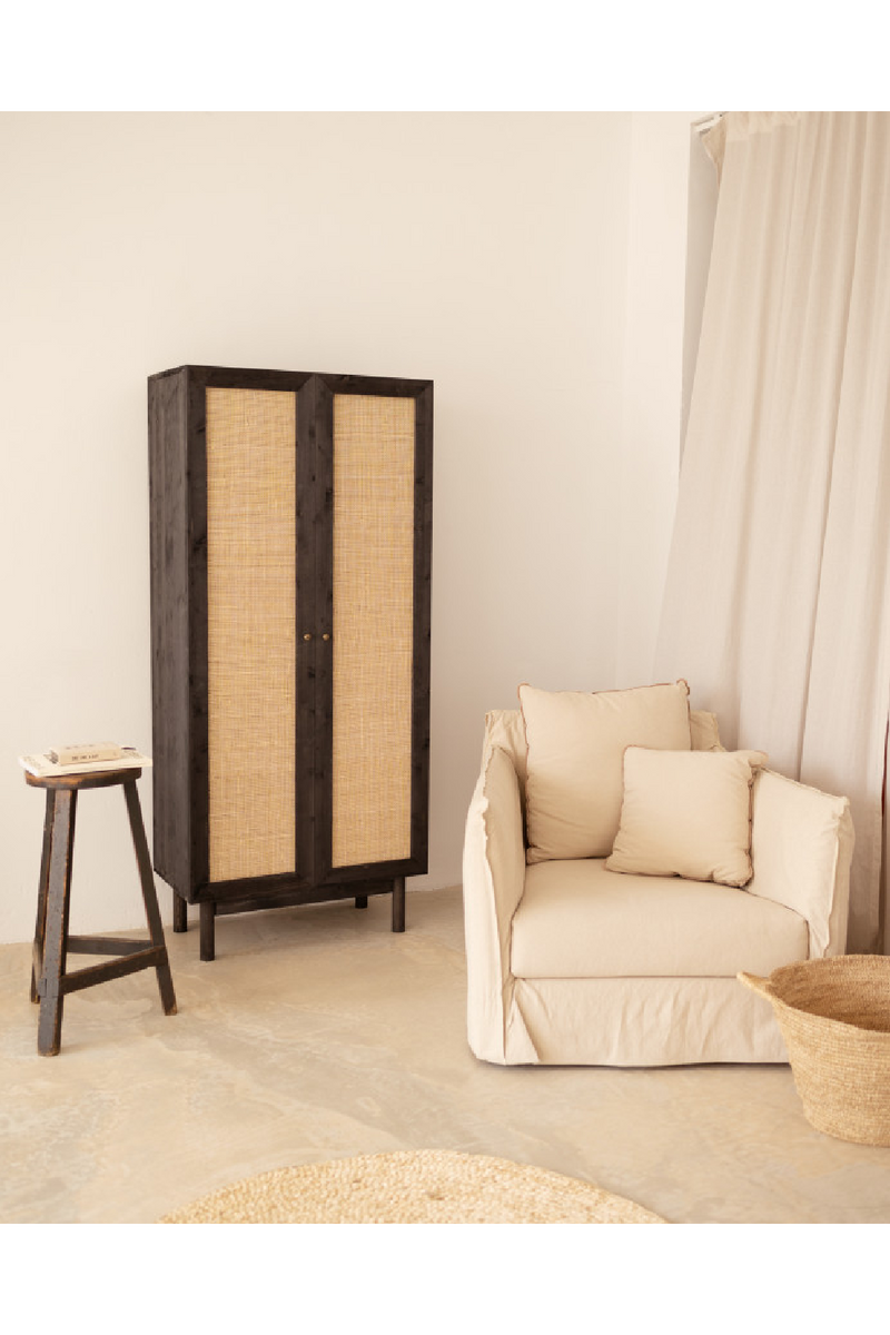 Rattan 2-Door Cabinet | Decowood Frida | Oroatrade.com