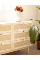 Rattan Weave 6-Drawer Chest | Decowood Frida | Oroatrade.com