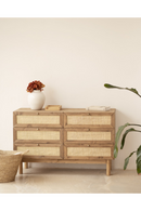 Rattan Weave 6-Drawer Chest | Decowood Frida | Oroatrade.com