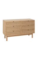 Rattan Weave 6-Drawer Chest | Decowood Frida | Oroatrade.com