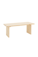 Solid Pine Minimalist Coffee Table | Decowood Frida | Oroatrade.com