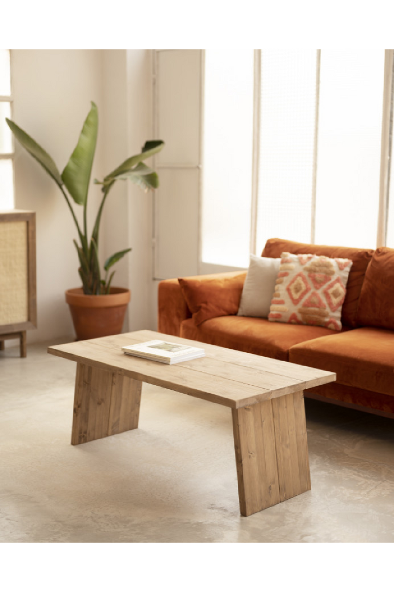Pine Wood Coffee Table | Decowood Frida II | Oroatrade.com
