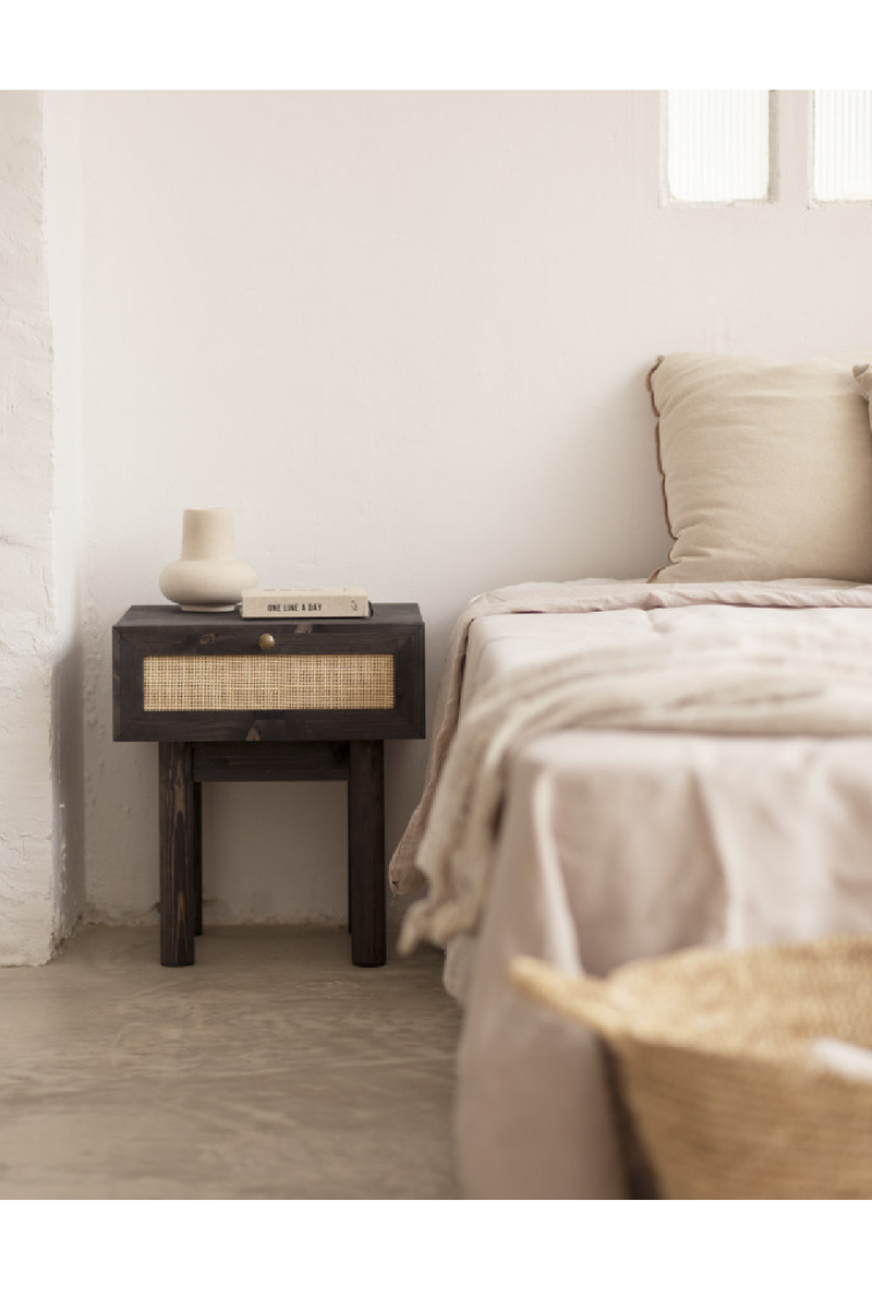 Rattan Drawer Bedside Table | Decowood Frida | Oroatrade.com