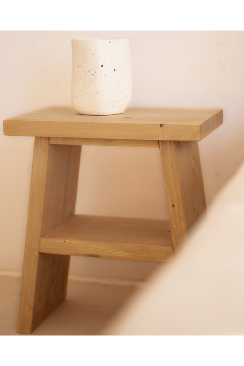 A-Shaped Wooden Side Table | Decowood Frida | Oroatrade.com