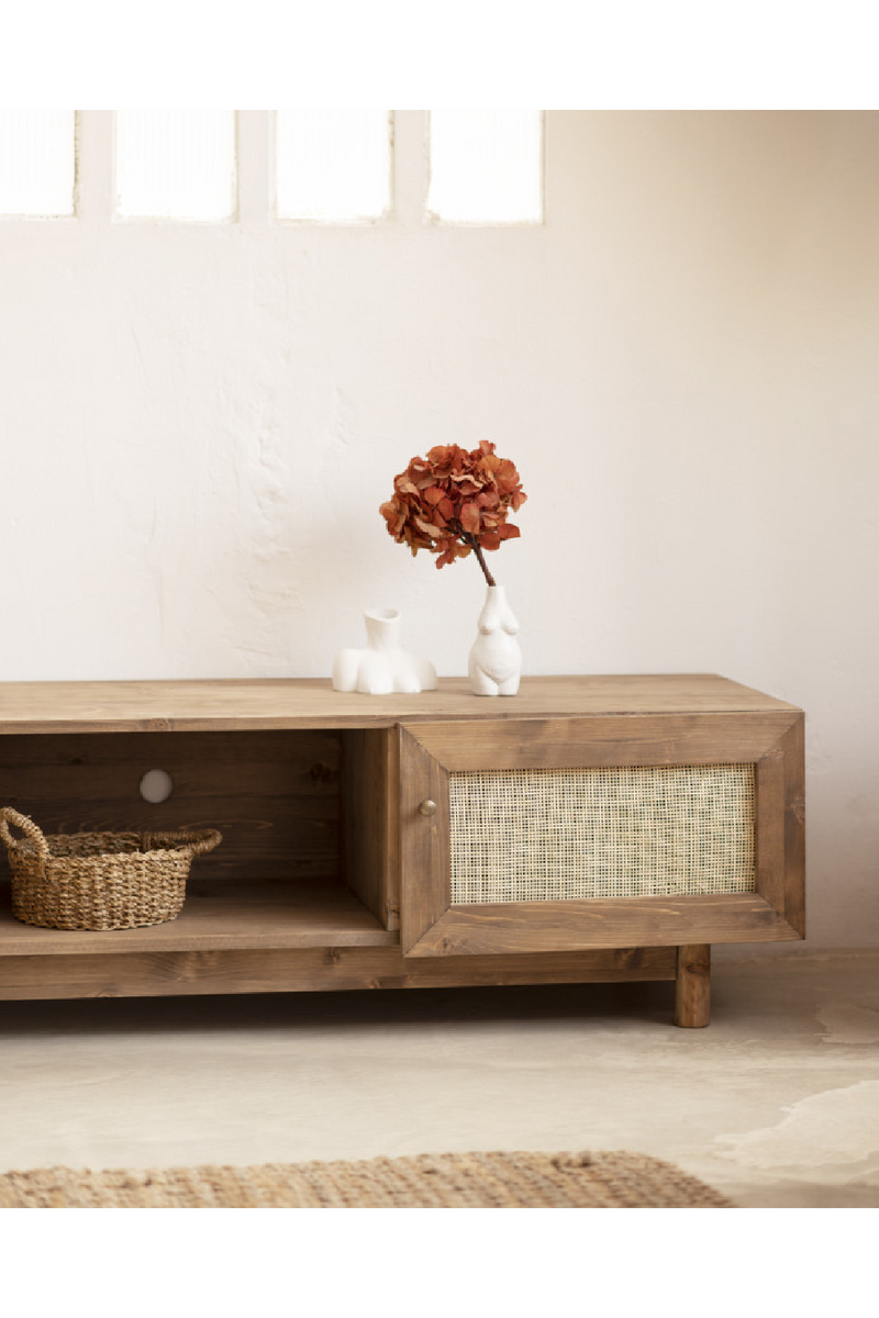 Rattan 2-Door Media Unit | Decowood Frida | Oroatrade.com