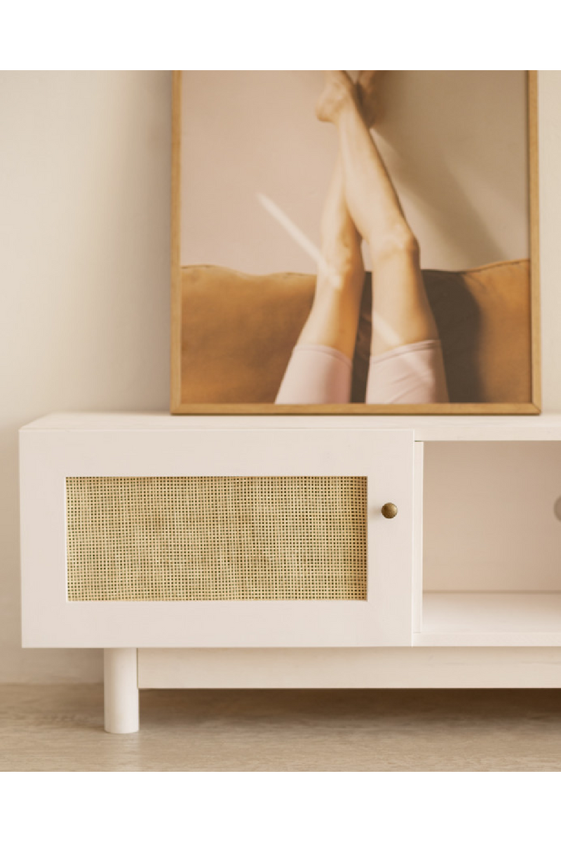 Rattan 2-Door Media Unit | Decowood Frida | Oroatrade.com