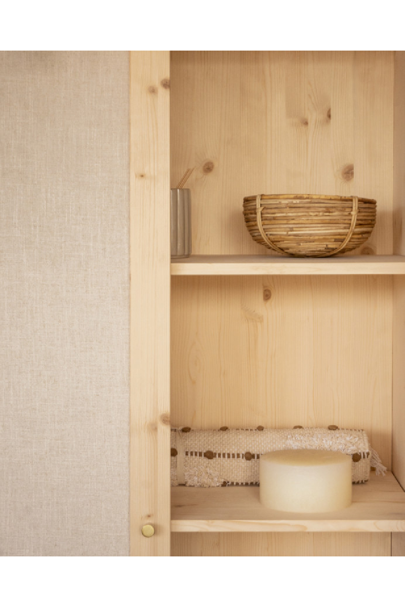 Fabric 2-Door Cabinet | Decowood Linen | Oroatrade.com